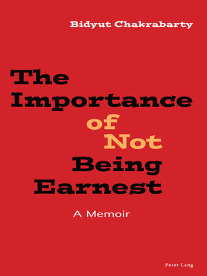 cover image of The Importance of Not Being Earnest